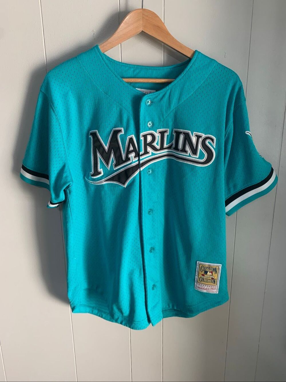 Mitchell & Ness Cooperstown 1995 Florida Marlins Andre Dawson Jersey Size Large